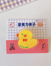 Fashion Cute Duckling Acrylic Cartoon Tea Card Book Holder