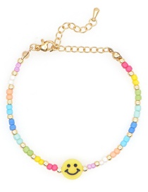 Fashion Color Smiley Rice Bead Bracelet