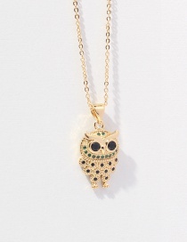 Fashion Owl Alloy Bear Love Owl Necklace