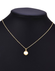 Fashion Gold Copper Drop Oil Love Necklace