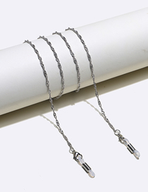 Fashion Silver Alloy Water Wave Chain Glasses Chain