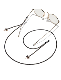 Fashion Black Alloy Dragonfly Chain Glasses Chain