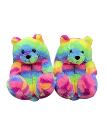 Fashion New Color 20cm Children's Teddy Bear Plush Slippers
