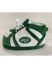 Fashion Green Team League Contrasting Color Plush Slippers