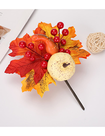 Fashion I Plug-in Halloween Simulation Pumpkin Pine Cone Maple Leaf Plug-in
