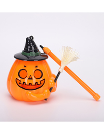 Fashion Broom Light-black Type B (with Electronics) Halloween Portable Pumpkin Lantern