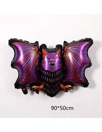 Fashion Purple Bat Gale Halloween Aluminum Film Balloon