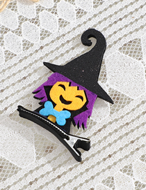 Fashion Witch Halloween Pumpkin Black Cat Witch Owl Hairpin