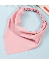 Fashion Pink Fabric Elastic Triangle Headband