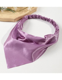 Fashion Purple Pure Color Stretch Triangle Hair Band