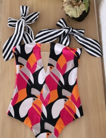 Fashion Toucan Printed Strappy Sling One-piece Swimsuit