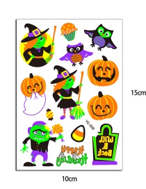 Fashion 8# Children Cartoon Halloween Fluorescent Tattoo Stickers