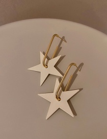 Fashion Gold Metal Star Earrings