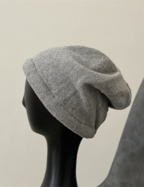 Fashion Light Grey Wool Knitted Pile Hat