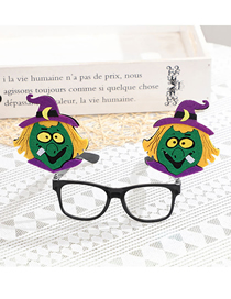 Fashion Witch Halloween Pumpkin Witch Skull Glasses Frame