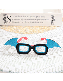 Fashion Blue Wings Halloween Pumpkin Witch Skull Glasses Frame