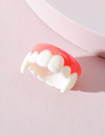 Fashion White Halloween Tooth Ring