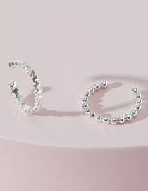 Fashion Silver Alloy Five-pointed Star And Round Bead Ring Set