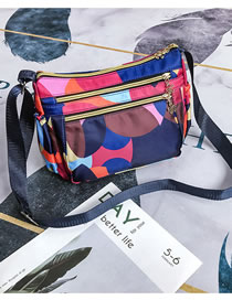 Fashion Color Printed Large-capacity Waterproof Crossbody Shoulder Bag