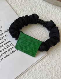 Fashion Square Green Square Letter Large Intestine Circle Hair Rope