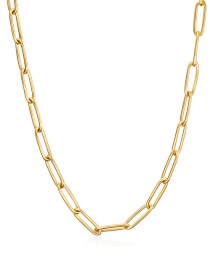 Fashion Golden (50cm) 18k Gold Stainless Steel Necklace