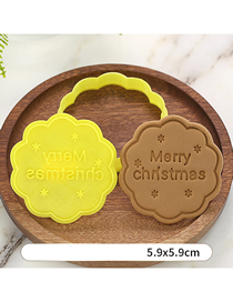Fashion Merry Christmas English Letters Christmas Cartoon Cookie Mold