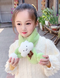 Fashion Fruit Green Clouds [thickened Version] Children's Cartoon Cloud Scarf Collar (about 6 Months-8 Years Old)