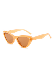 Fashion Jelly Tea Box Tea Slices Cat Eye Rice Stud Sunglasses