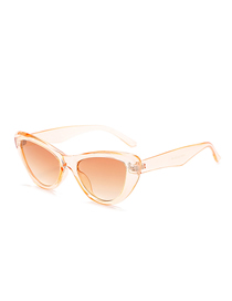 Fashion Tea Box Double Tea Slices Cat Eye Rice Stud Sunglasses