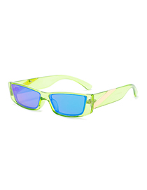 Fashion Green Frame Green Sheet Small Frame Cat Eye Sunglasses