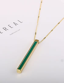 Fashion Gold Color Metal Dripping Long Necklace