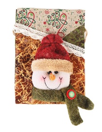 Fashion Snowman Gift Bag Children's Christmas Cartoon Beamed Gift Bag