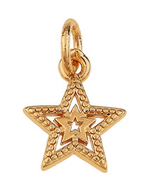 Fashion Five-angle Star Copper Plated Inlaid Zircon Heart Shaped Life Tree Diy Accessories