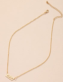 Fashion 1997 Alloy Number Necklace