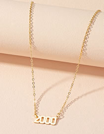 Fashion 2000 Alloy Number Necklace
