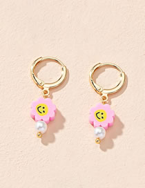Fashion Flowers Alloy Love Smiley Flower Butterfly Geometric Earrings