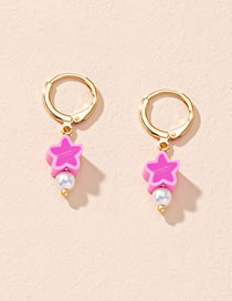 Fashion Star Alloy Love Smiley Flower Butterfly Geometric Earrings