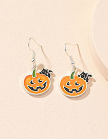 Fashion Pumpkin Grimace Halloween Pumpkin Ghost Geometric Earrings