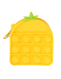 Fashion G041-03 Yellow Pineapple Keychain Bag Putting Children's Pressing Messenger Bag