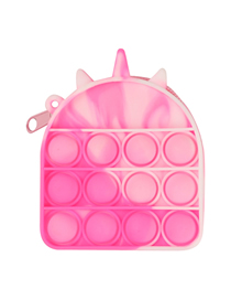 Fashion G041-04 Pink Unicorn Key Buckle Bag Putting Children's Pressing Messenger Bag