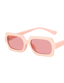 Fashion Polar Powder Resin Small Frame Square Sunglasses