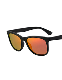 Fashion Sand Black/red Mercury Large Frame Wide-leg Sunglasses