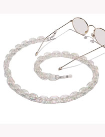 Fashion White Acrylic Chain Glasses Chain