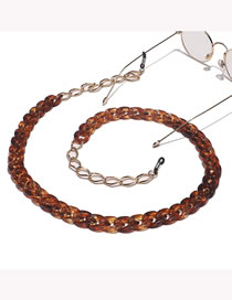 Fashion Amber Acrylic Amber Chain Glasses Chain