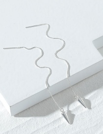 Fashion Silver Color Alloy Rivet Chain Ear Wire