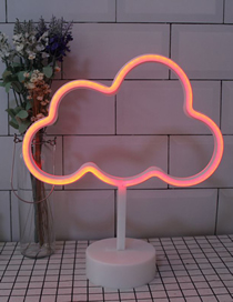 Fashion Warm White Clouds Dual-use Desktop Moon Flamingo Pineapple Neon Light (with Electronics)