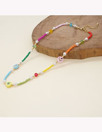 Fashion Color Christmas Soft Clay Beaded Necklace