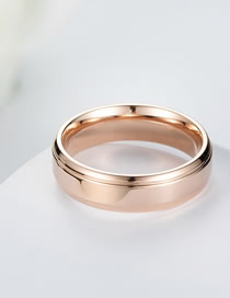 Fashion Glossy Titanium Steel Hengsha Geometric Ring