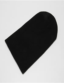 Fashion Black Pure Color Straight Light Board Cap