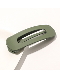 Fashion Large Army Green Frosted Word Duckbill Clip